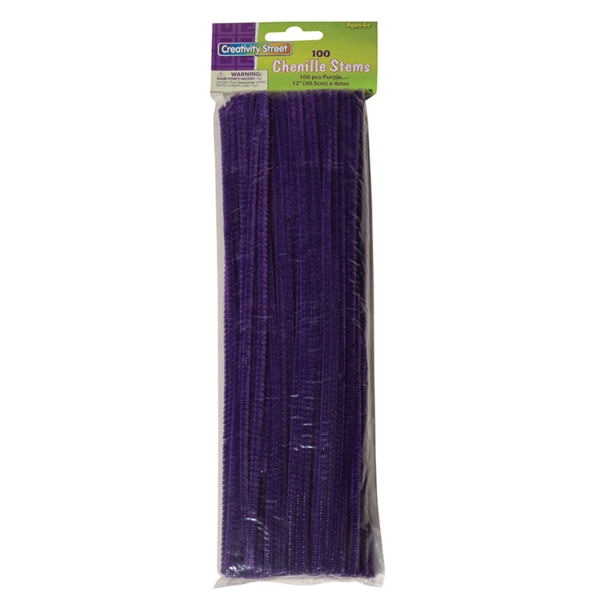 Creativity Street® Regular Purple Chenille Stems, 100ct.